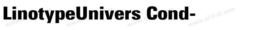 LinotypeUnivers Cond字体转换